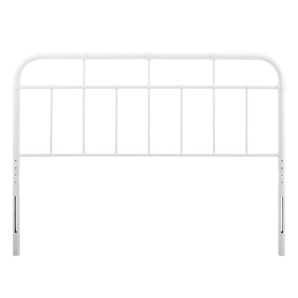 MODWAY Alessia White Queen Metal Headboard MOD6162WHI The Home Depot