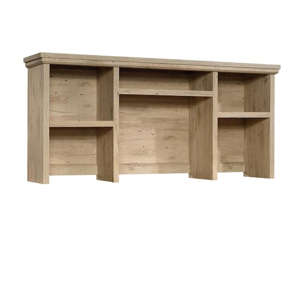 SAUDER Aspen Post 59.055 in. Prime Oak Desk Hutch with Adjustable Shelves
