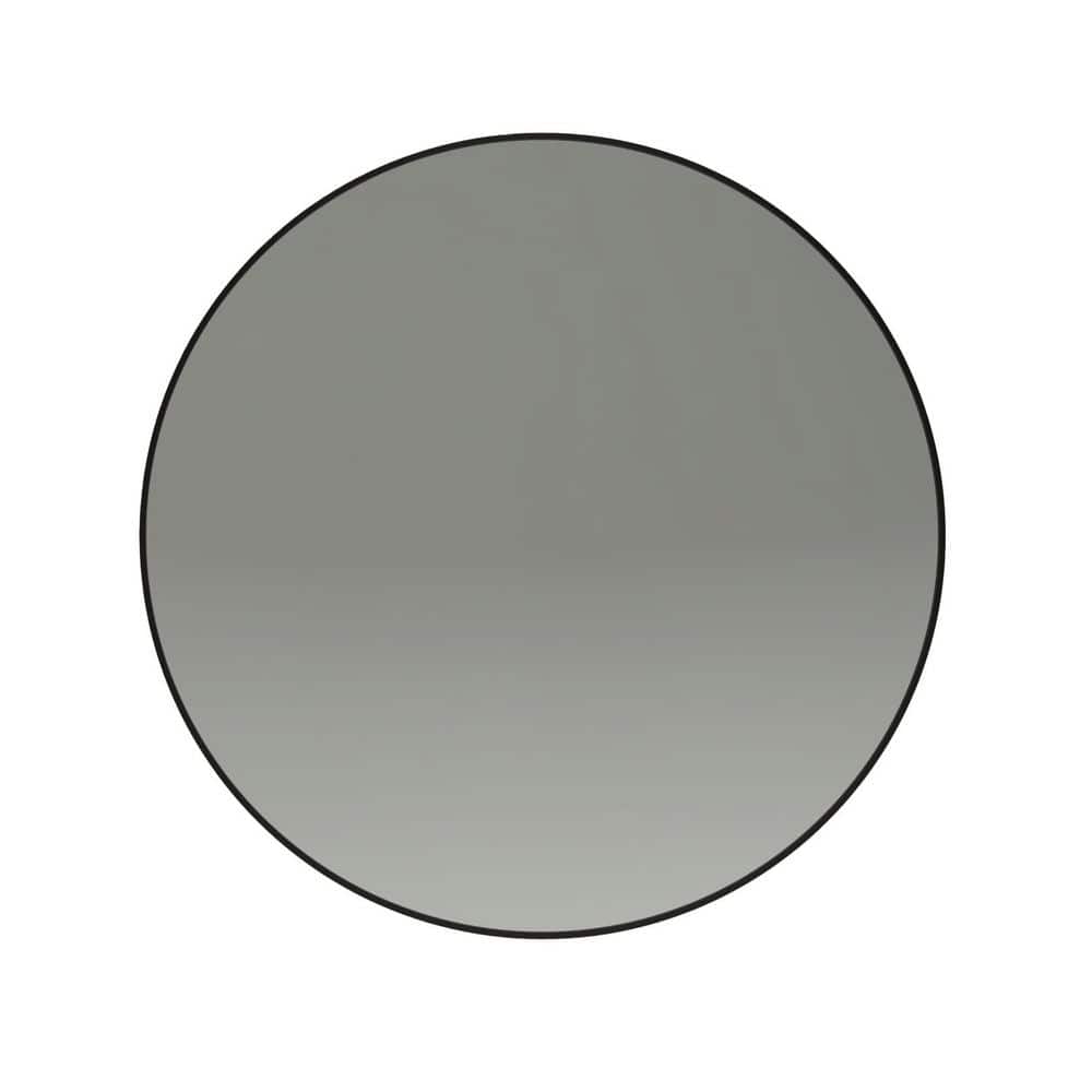 Cirque 24 in. W x 24 in. H Round Metal Medicine Cabinet with Mirror