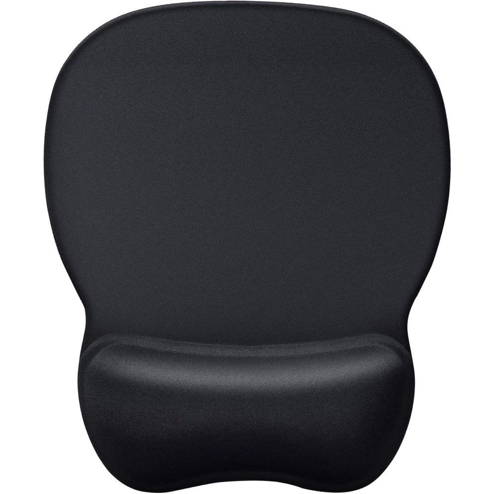 Ergonomic Gel Mouse Pad with Wrist Support Non-Slip Base for Pain Relief Black 9.4 x 8.1 in