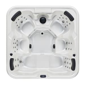 Solitude 6-Person 51 Jet Hot Tub with Pearl White Interior and Bluetooth