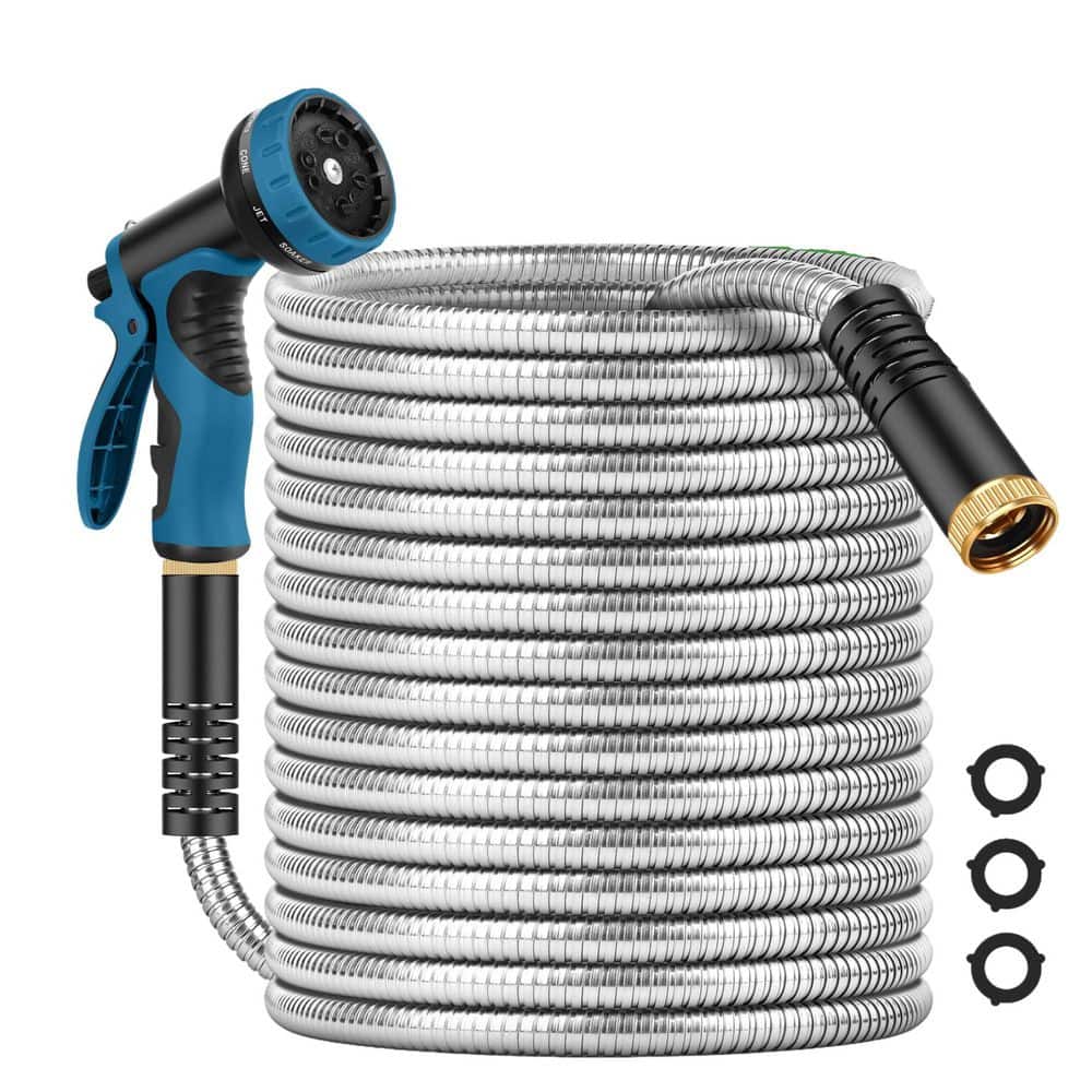 3/4 in. dia. X 100 ft. Light Garden Hose with 10 Function Nozzle and Leak-proof Connectors, No-Kink, Puncture-proof price history on PriceWatchPro