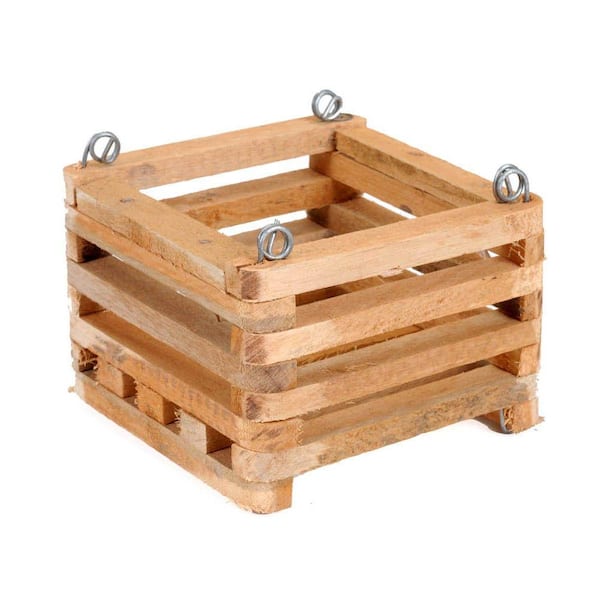 Better-Gro 6 in. Square Wooden Basket