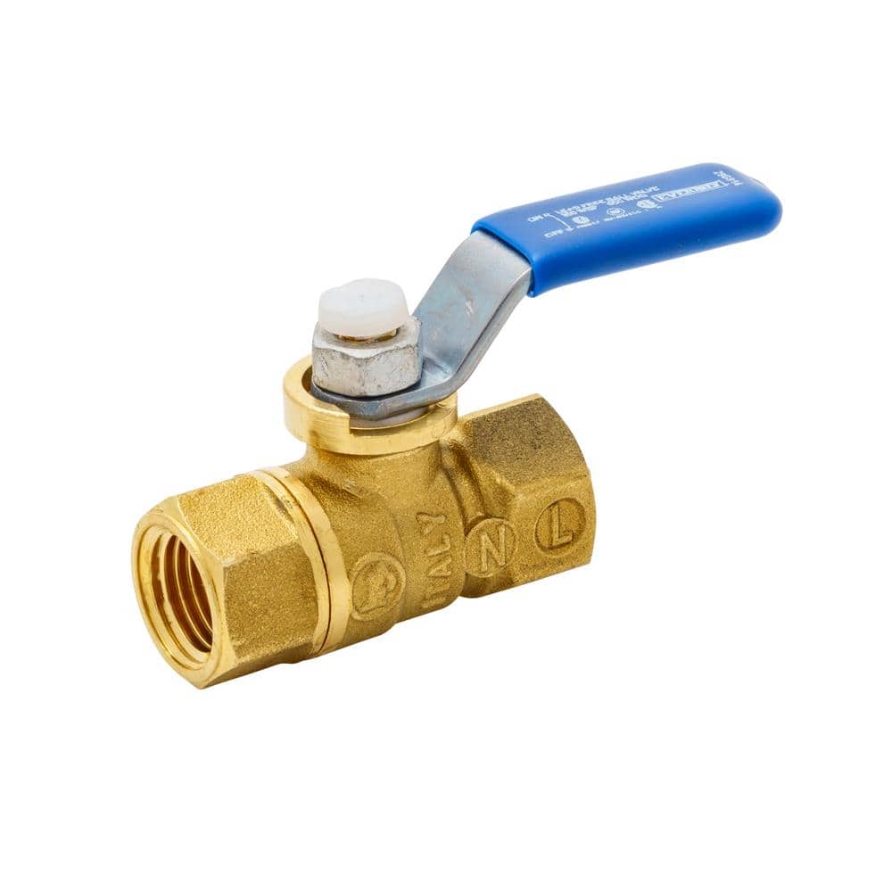 Everbilt 1/4 in. Brass FPT Full Port Threaded Ball Valve 107401EB