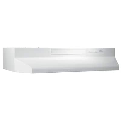 F40000 30 in. 230 Max Blower CFM Convertible Under-Cabinet Range Hood with Light in White