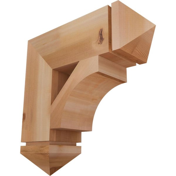 Ekena Millwork 5.5 in. x 20 in. x 20 in. Western Red Cedar Westlake Arts and Crafts Smooth Bracket