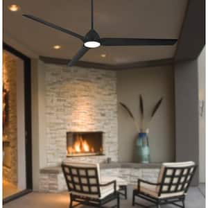 Java Xtreme 84 in. Integrated LED Coal Smart Ceiling Fan with Remote Control