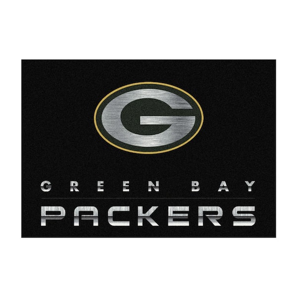 NFL Green Bay Packers 6'x8' Chrome Rug