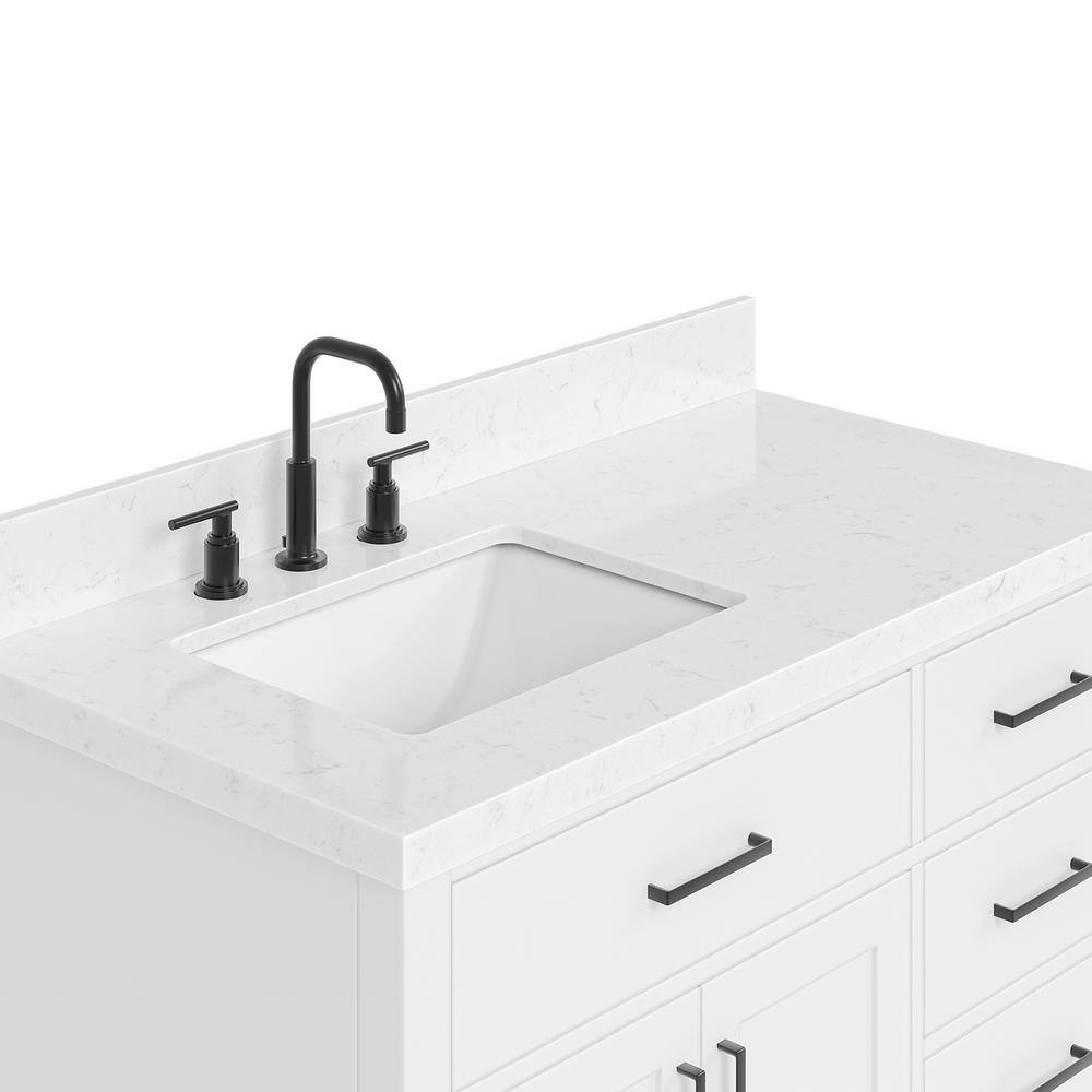 Hepburn 42" White Hardwood Freestanding Single Basin Vanity