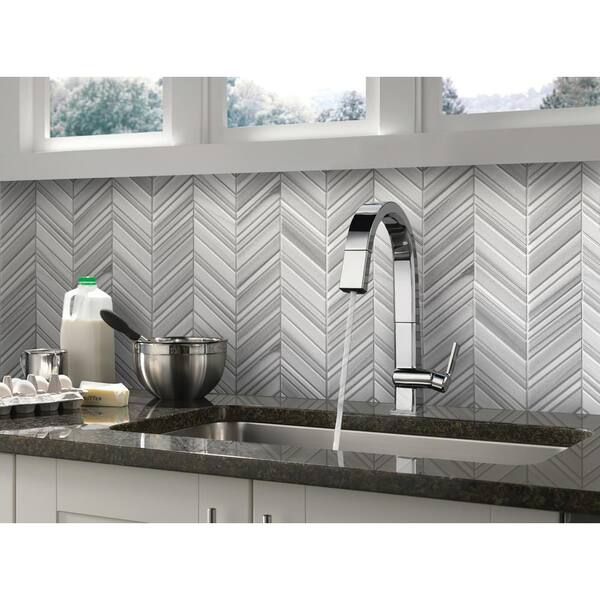 Apollo Tile Winterland Pearl White 12-in x 12-in Polished Composite Octagon Dot Patterned Floor and Wall Tile (5.17-sq. ft/ Carton)