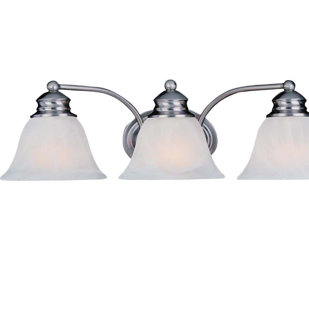 Malaga 3-Light Satin Nickel Bath Vanity Light price history on PriceWatchPro