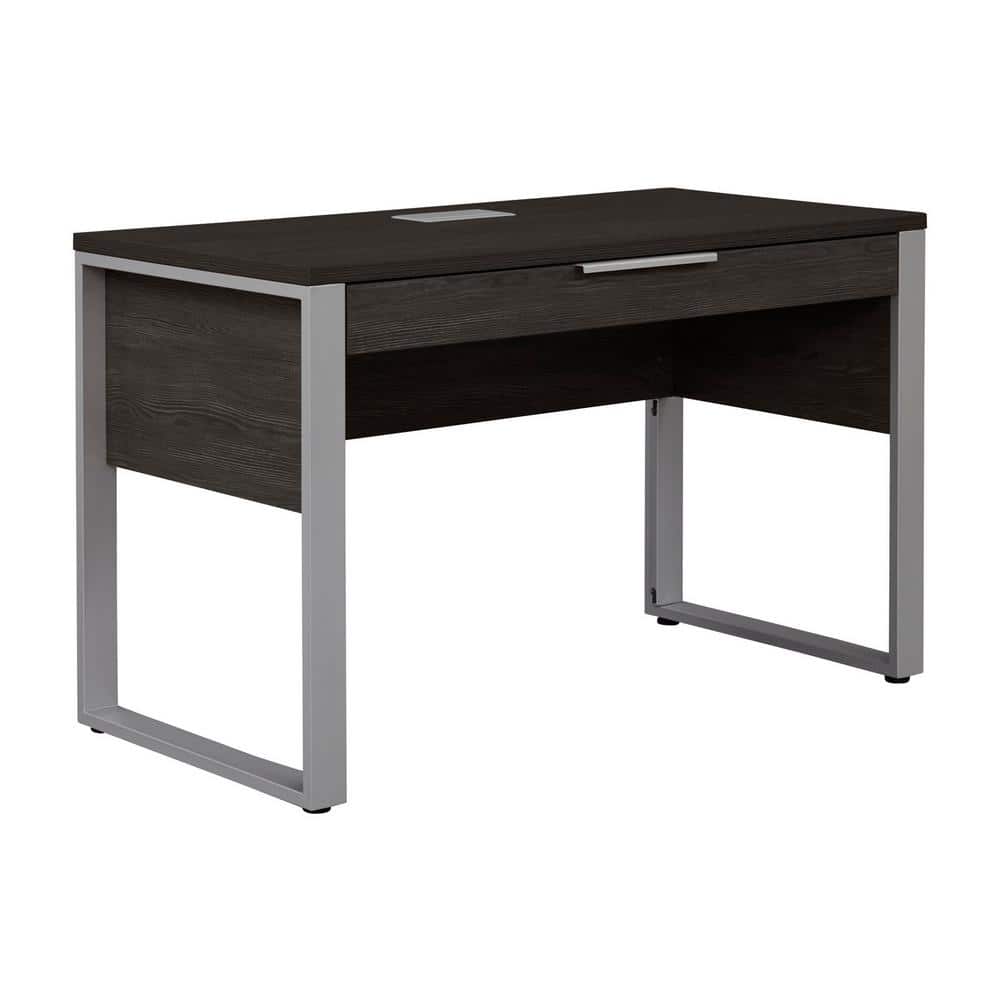 Cali 47 in. x 24 in. Wood Home Office Computer Desk with Drawer Storage and Cord Management, Espresso price history on PriceWatchPro