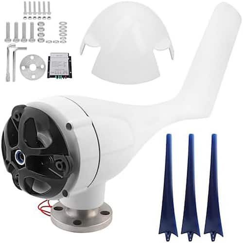 1200W Wind Generator Turbines Kit Blue Small Blades Stable Quiet