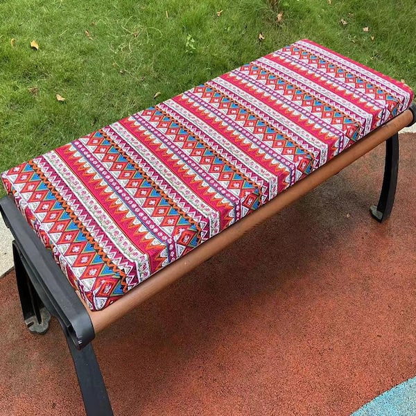 Tufted Cushion 60 By 18 Inch Outdoor Bench Cushion Pillow Perfect