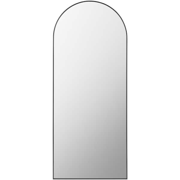 Aranya 67 in. x 28 in. Black Framed Decorative Mirror