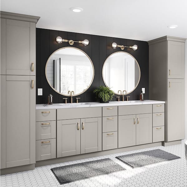 cadeninc 12.8 in. W x 4.7 in. D x 3.5 in. H Gray Bathroom Wall