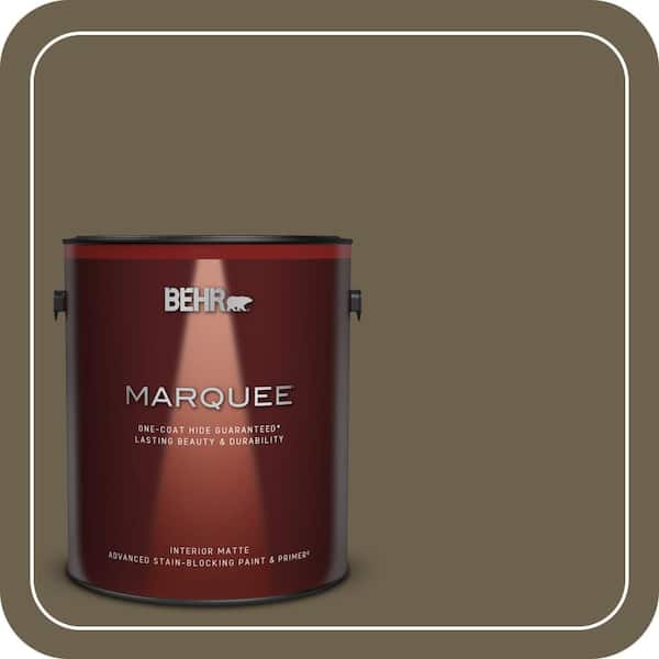 BEHR MARQUEE 1 gal. #N310-7 Classic Bronze Matte Interior Paint & Primer