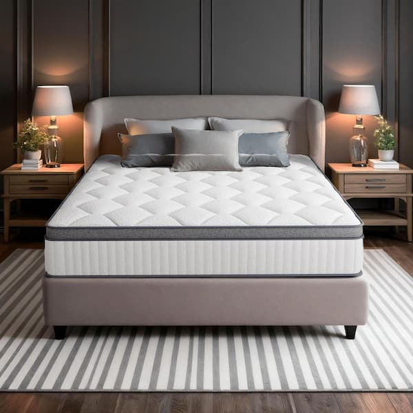 Babo Care Queen Medium Hybrid Bamboo Charcoal Memory Foam 12 in
