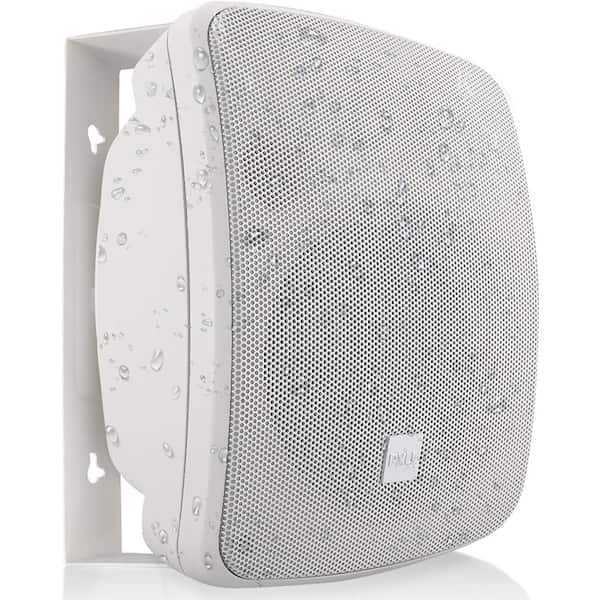 3.5 in. 70-Volt On Wall/Patio Commercial Speaker-2-Way Full Range Stereo Sound, Waterproof Enclosure with Transformer