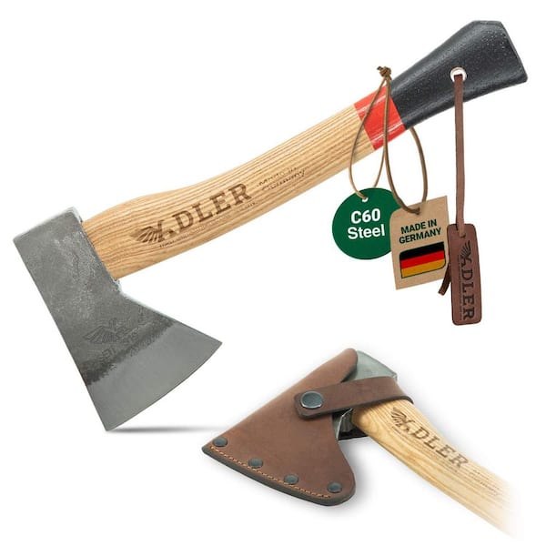 ADLER 12 in. Ash Handle Scout Hatchet 280.0E030B211 - The Home Depot