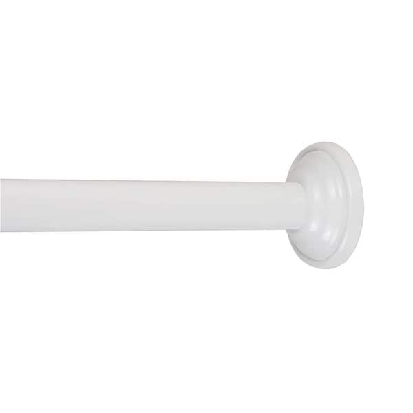 CLASSIC COLLECTION SHWR ROD 42-72 PERM WHITE HD61421 - The Home Depot
