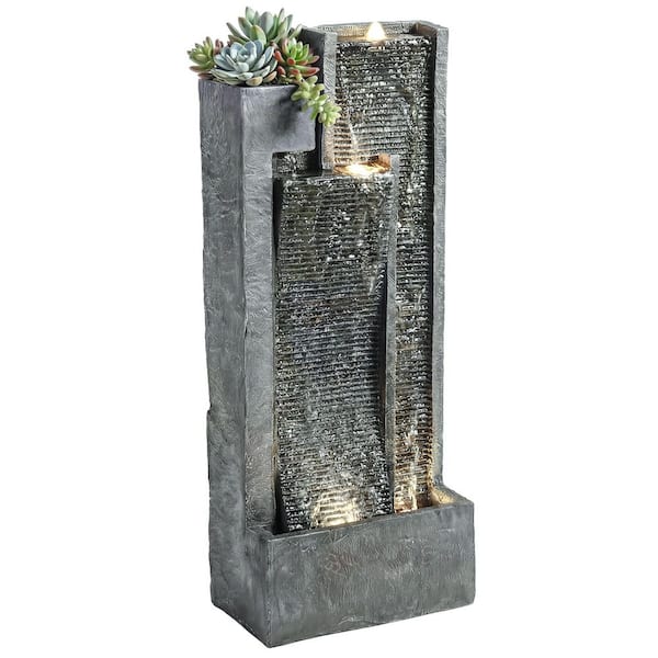40 in. Outdoor Waterfall Fountain