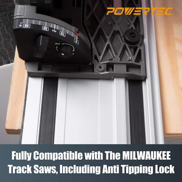 110 in. Track Saw Guide Rail Connector Set with Protective Bag for Milwaukee Track Saw