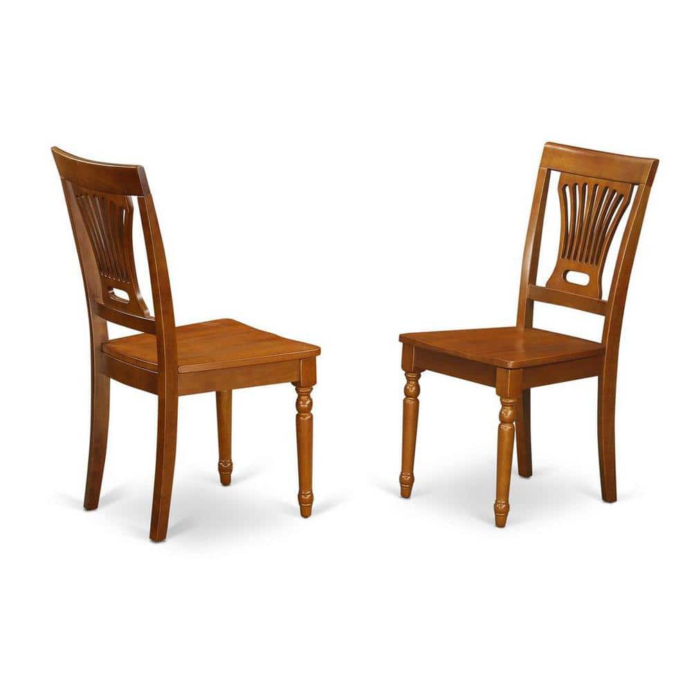 Saddle Brown Oval Wood Dining Table Set with 6 Chairs