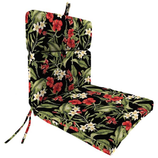 Jordan Manufacturing 22 in. L x 44 in. W x 4 in. H Rectangular Outdoor Chair Cushion in Capulet Rojo