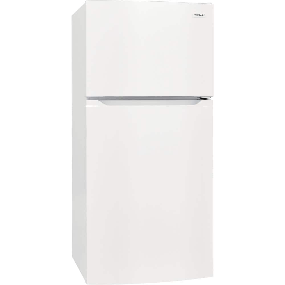 White Energy Star Top Freezer Refrigerator with Ice Maker