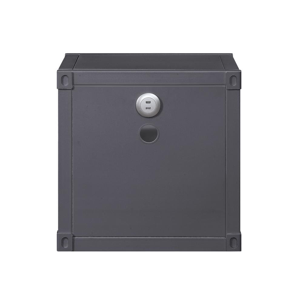 Cargo 20" Gunmetal Metal Frame Nightstand