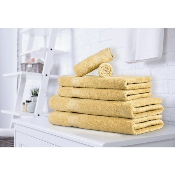 Tommy Bahama Northern Pacific 6-Piece Yellow Cotton Towel Set USHSAC1194100  - The Home Depot