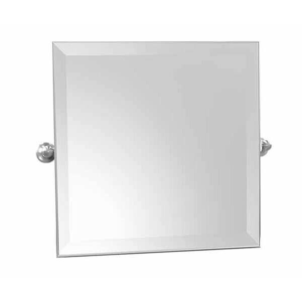 Ginger Columnar 21 in. x 24 in. Small Mirror in Polished Chrome-DISCONTINUED