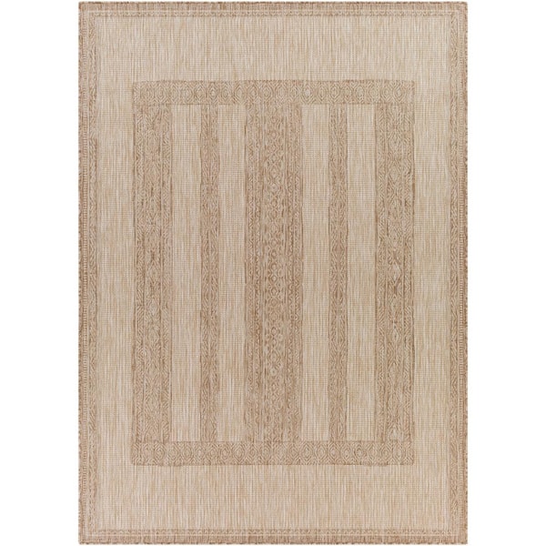 Livabliss Aldenshire Cream 7 ft. x 9 ft. Global Indoor/Outdoor Area Rug