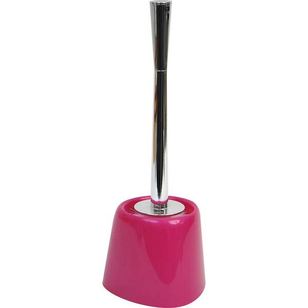 pink toilet brush