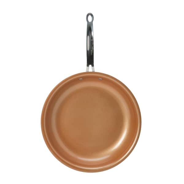 Kitchen Details Non-Stick Copper Glider Frying Pan, 10 Inches