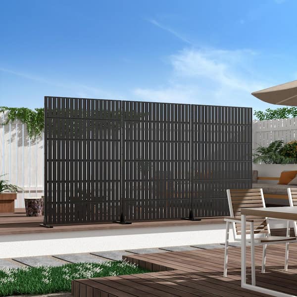 Lumioca 46.8 in. W x 71.37 in. H Black Galvanized sheet Outdoor