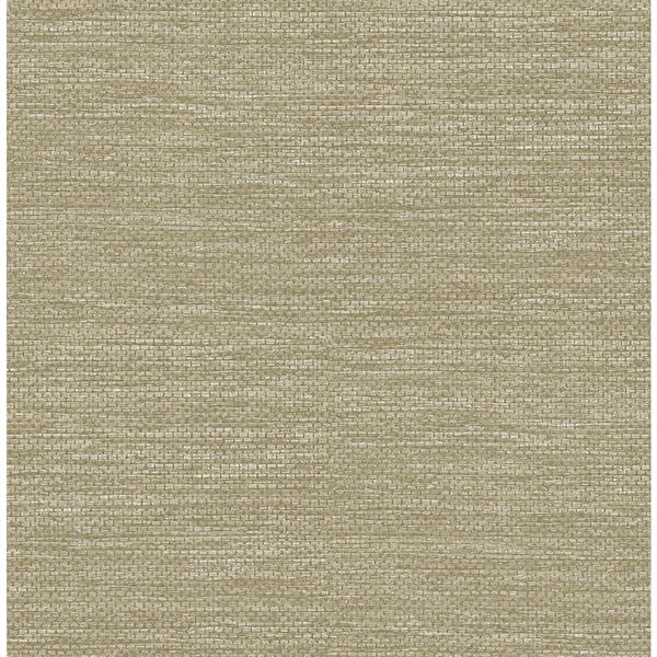 A-Street Prints Malin Wheat Faux Grasscloth Paper Textured Non-Pasted Wallpaper Roll