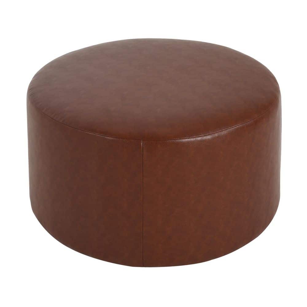 Brown Minimalist Faux Leather Sectional Sofa Ottoman, Multi-functional Modular Upholstered Footrest for Living Room price history on PriceWatchPro