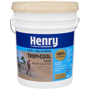 887T Tropi-Cool Tan 100% Silicone Reflective Roof Coating 4.75 gal.