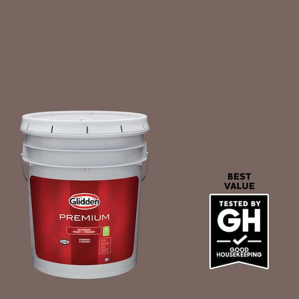 Glidden Premium 5 gal. PPG1017-6 Bold Brandy Eggshell Interior Latex Paint