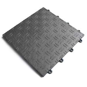 Diamond Graphite 12 in. x 12 in. x 0.5 in. Modular Garage Flooring Tile 48 pack (Covers 48 sq. ft.)