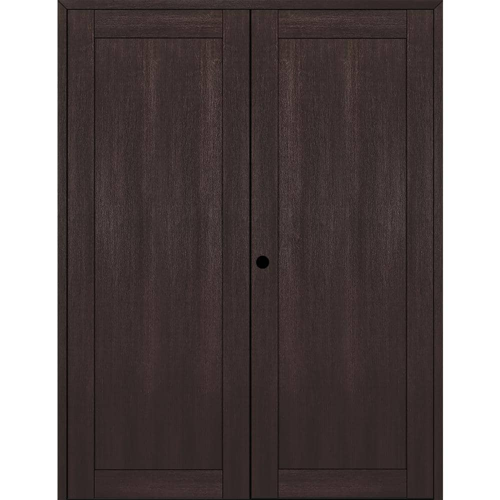 Belldinni 1-Panel Shaker 60 In. X 96 In. Right Active Veralinga Oak ...