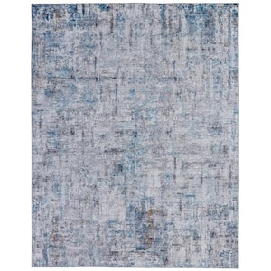 Azure/Gray Tones 5 ft. 6 in. x 8 ft. 6 in. Area Rug