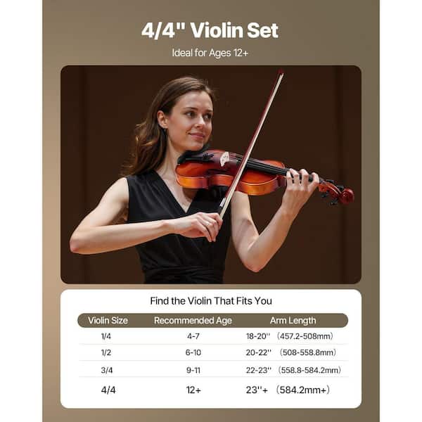 スクリューハイスクール SC龍飛→SC風流 4枚 SKYSHALO Violin 4/4 Full Size Violin Fiddle Set with Hard
