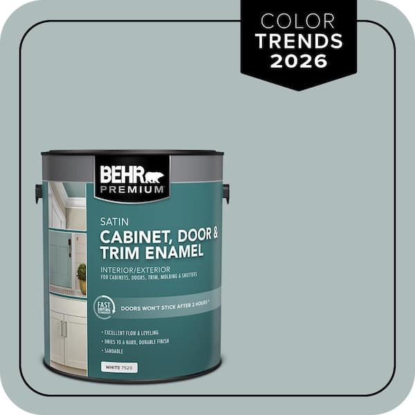 1 gal. #HDC-CT-26 Watery Satin Enamel Interior/Exterior Cabinet, Door & Trim Paint