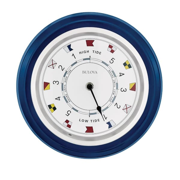 Bulova 10 in. H X 10 in. W Round Wall Clock with Iluminated Dial