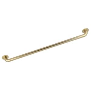 Silver Sage 36 in. x 1-1/4 in. Grab Bar in Brushed Brass