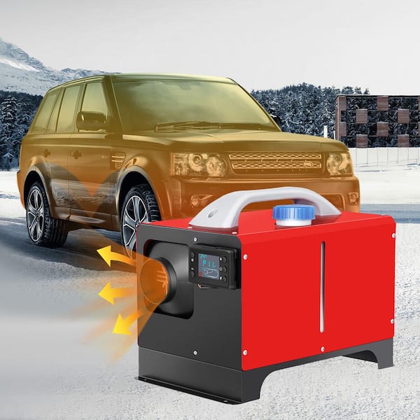 VEVOR Diesel Air Heater, 5KW 12V Parking Heater, Mini Truck Heater, Single Outlet Hole, with Black LCD, Remote Control, Fast He