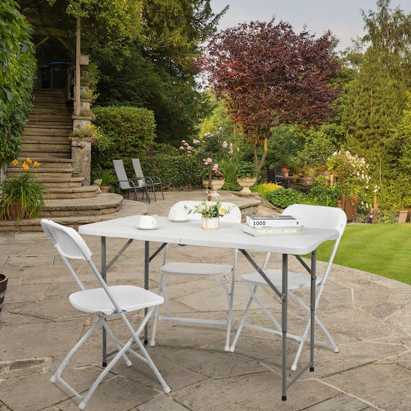 Karl home Portable Plastic Folding Outdoor Picnic Table